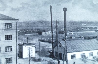 Вид на посёлок Монастырщина с ул. Ленинградской. 1936 г.