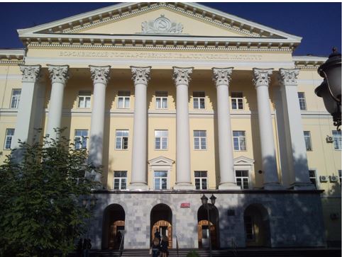 Главный корпус Воронежского государственного педагогического университета, построенного по проекту А.В. Миронова.