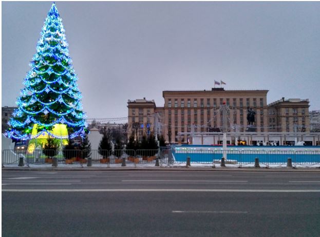 Площадь Ленина в новогодние дни